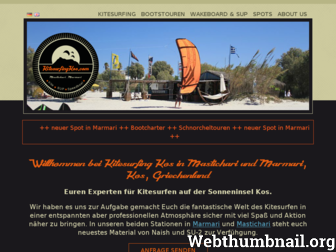 kitesurfingkos.com website preview