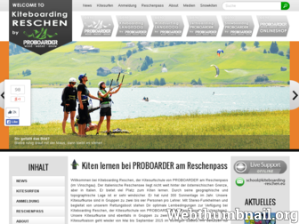 kiteboarding-reschen.eu website preview