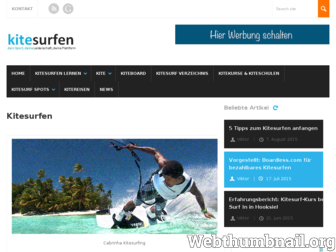 kiteboarding-kitesurfen.de website preview