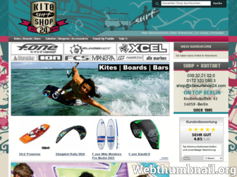 kitesurfshop24.com website preview