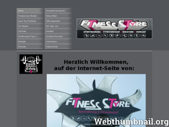 fitness-store.org website preview