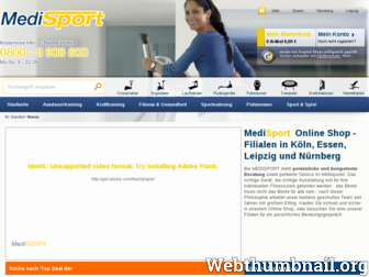 medi-sport.de website preview