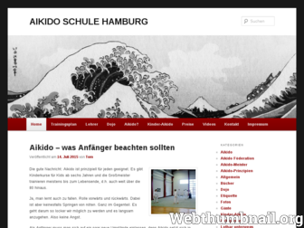 aikidoschulehamburg.de website preview