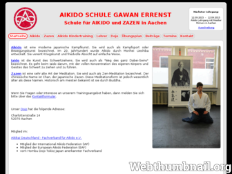 aikido-schule-errenst.de website preview