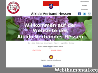 aikido-hessen.de website preview