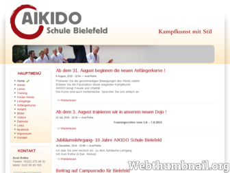 aikido-schule-bielefeld.de website preview