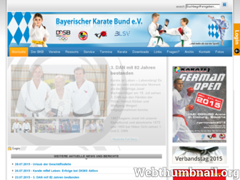 karate-bayern.de website preview