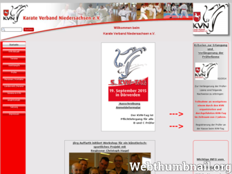 karateverband-niedersachsen.de website preview