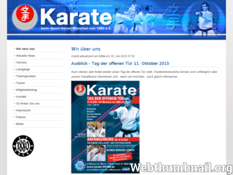 karate-sv1880.de website preview