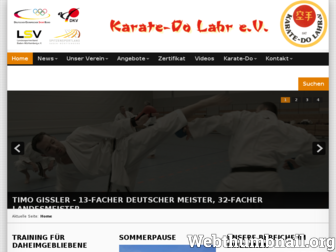 karate-lahr.de website preview