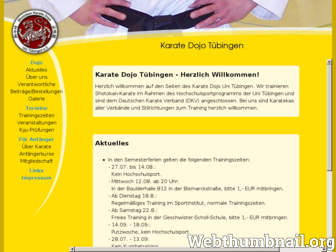 karate-tuebingen.de website preview
