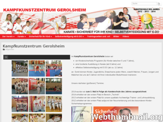 karate-gerolsheim.de website preview