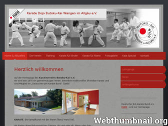 karate-wangen.de website preview