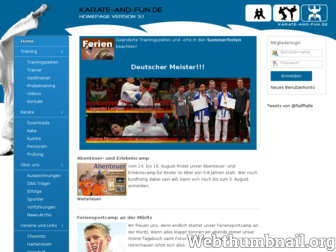 karate-and-fun.de website preview
