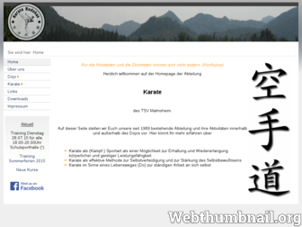 karate-budokan.de website preview