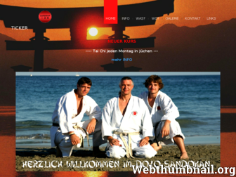 sandokan-karate.de website preview