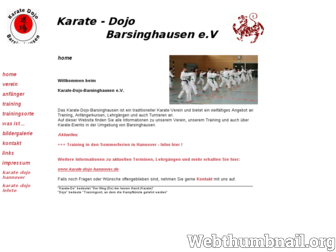 karate-dojo-barsinghausen.de website preview