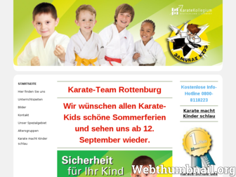 rottenburg-karate.de website preview