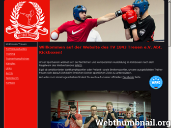 kickboxen-treuen.de website preview