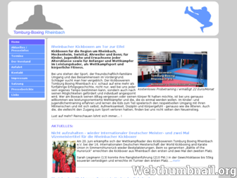tomburg-boxing.de website preview