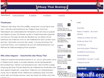 muay-thai-boxing.info website preview