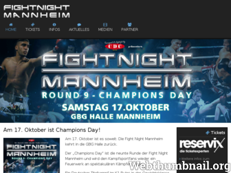 fight-night-mannheim.com website preview