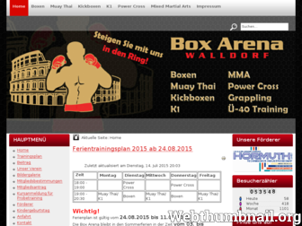 box-arena-walldorf.de website preview