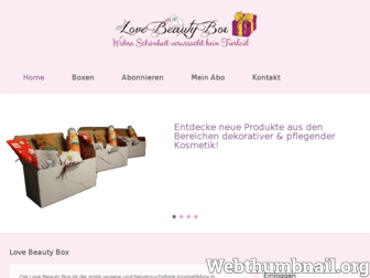 love-beauty-box.de website preview