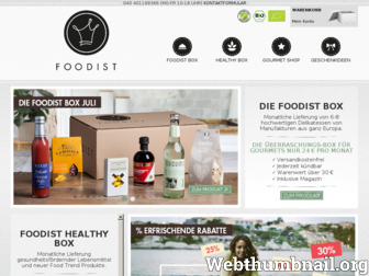 foodist.de website preview