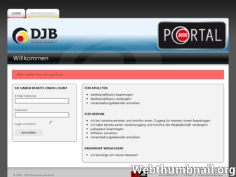 portal.judobund.de website preview