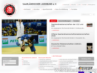 saarlaendischer-judobund.de website preview