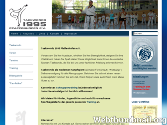 taekwondo1995-pfaffenhofen.de website preview