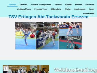 taekwondo-ersezen.de website preview