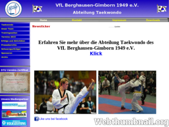 taekwondo-berghausen.de website preview