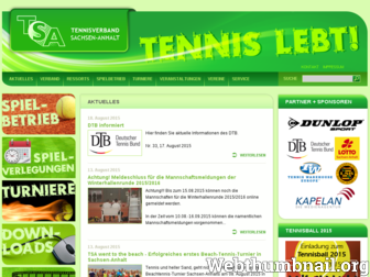 tennis-tsa.de website preview