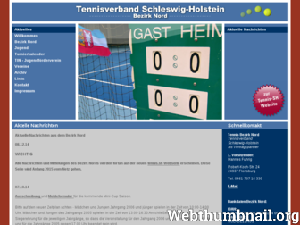 tennis-bezirk-nord-sh.de website preview