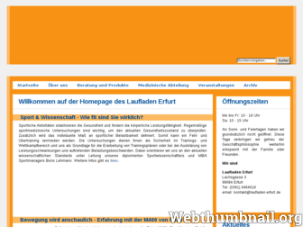 laufladen-erfurt.de website preview