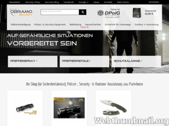 obramo-security.de website preview