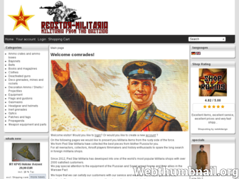 redstar-militaria.de website preview