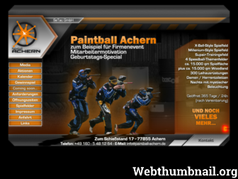 paintball-achern.de website preview