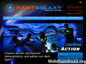 paintgalaxy.de website preview