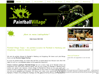 paintballvillage-tespe.de website preview