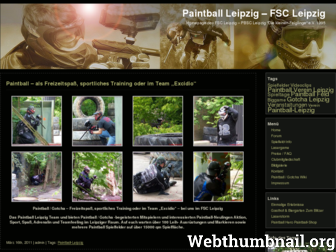 paintball-leipzig.net website preview