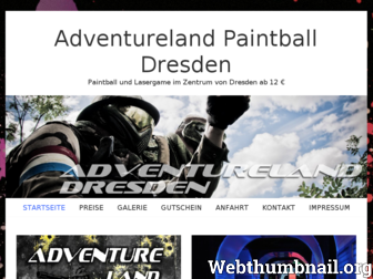 adventureland-dresden.de website preview