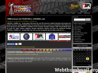 paintball-channel.net website preview