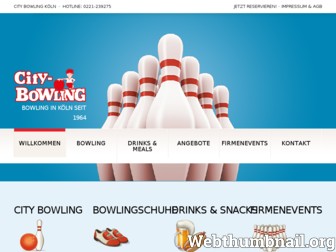 city-bowling.de website preview