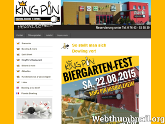 kingpin-bowling.de website preview