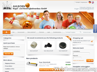 ahlborn-shop.de website preview
