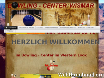 bowlingcenterwismar.de website preview
