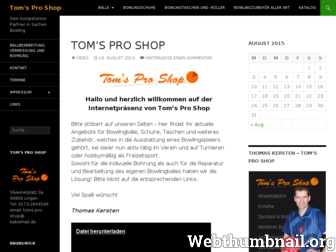 toms-proshop.de website preview